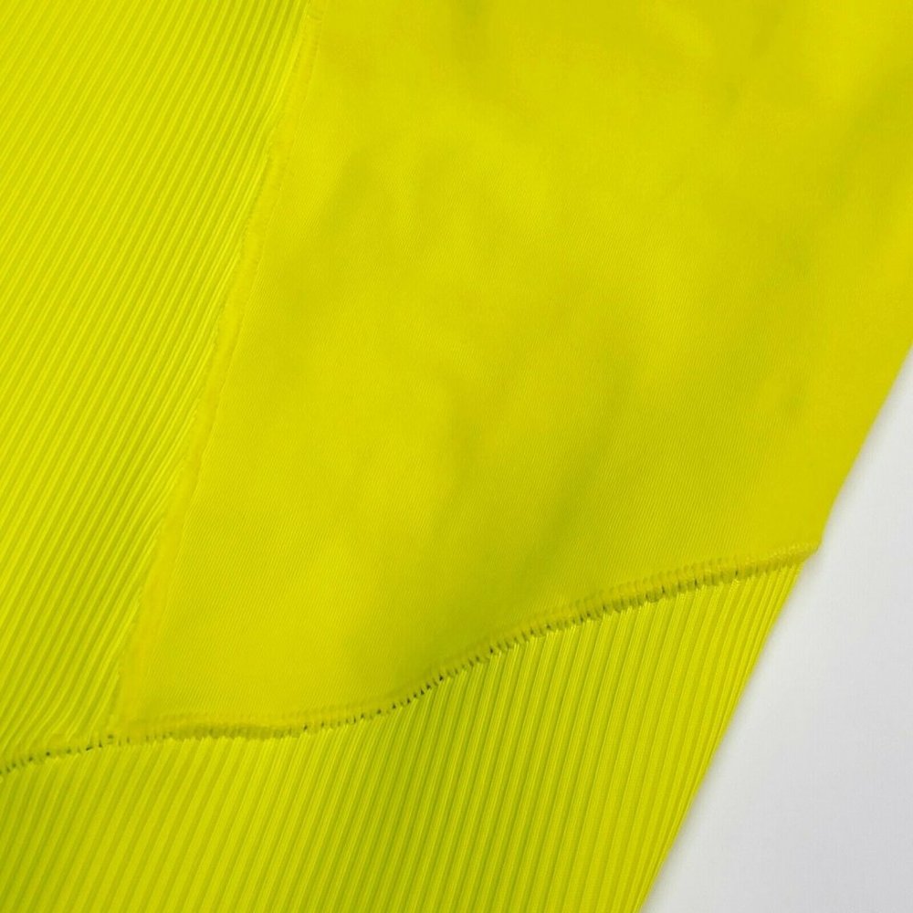 Adidas Aeroready Rib Tight Women's 7/8th High Rise Training Sport Yellow GT6256 - Picture 5 of 12